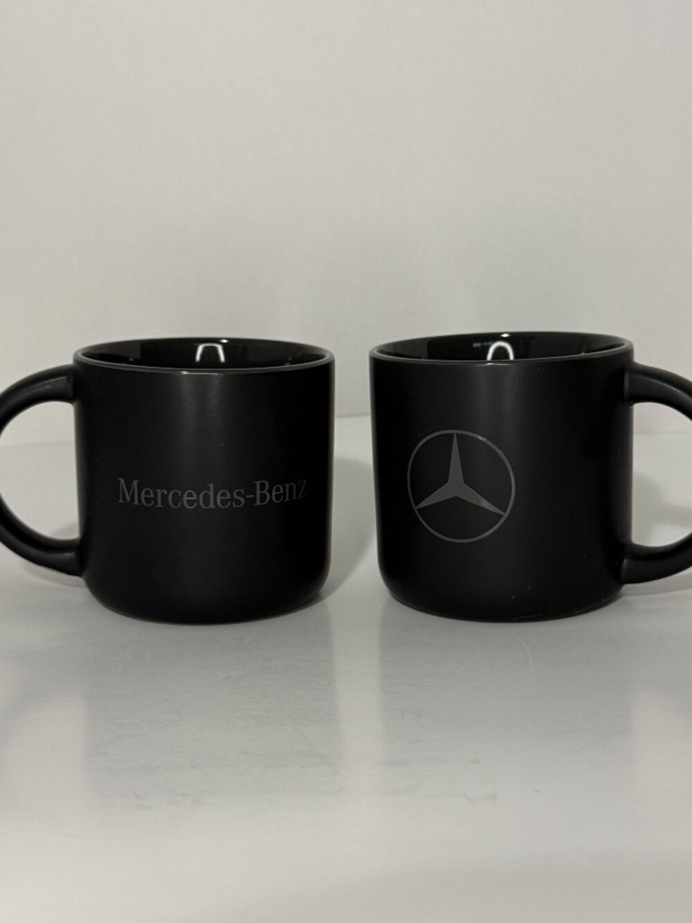 Set of 2 Mercedes-Benz Black Logo Mugs